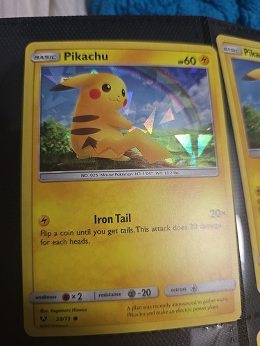 Pikachu - (Cracked Ice Holo) 028/073 Deck Exclusives Holo