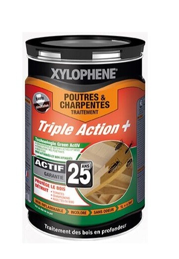 Traitement du bois poutre et charpente XYLOPHENE 1 l main image 1