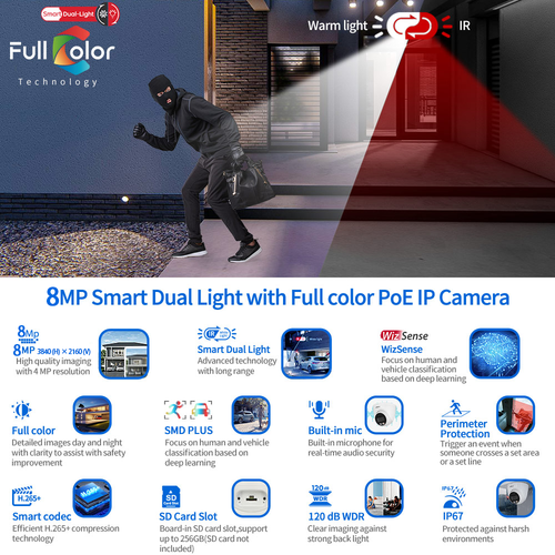 ✅NEW Dahua Original 8MP 4K Smart Dual Light IPC-HDW2849TM-S-IL POE MIC IP Camera - Picture 19 of 23