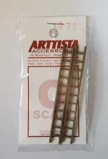 Arttista #1373 - Wooden Ladders (2 pieces) - O Scale Details - Model Trains NEW