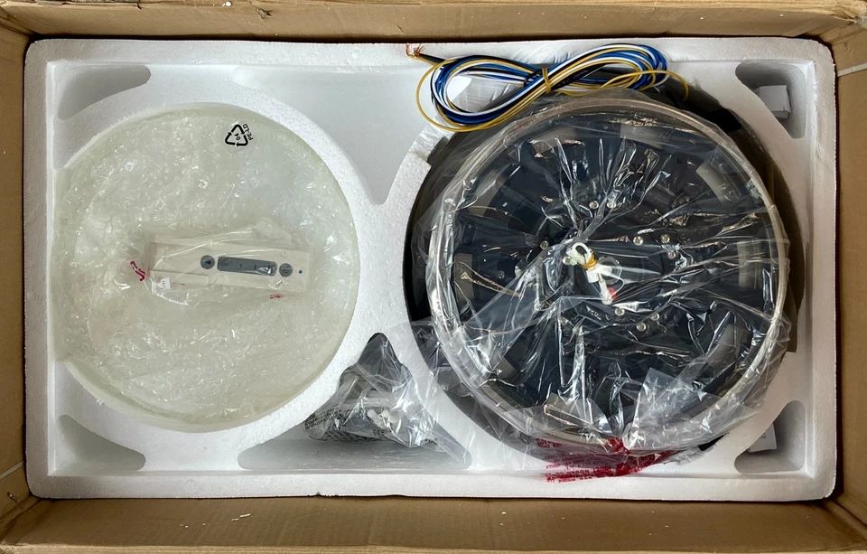 Emerson Highgrove Ceiling Fan Brushed Steel CF990 - Image 4 of 4