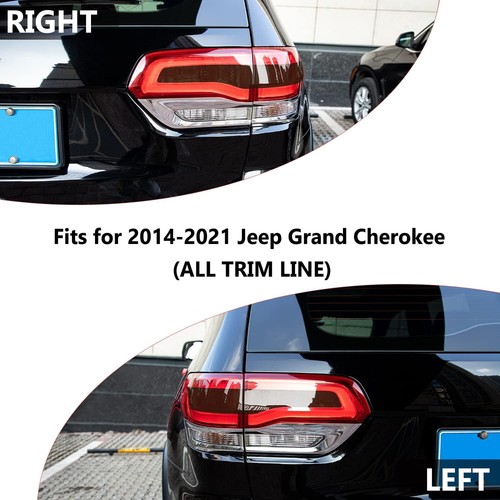 Luz trasera tinte superposición cubierta de luz calcomanía para 14-21 Jeep Grand Cherokee - Imagen 5 de 8