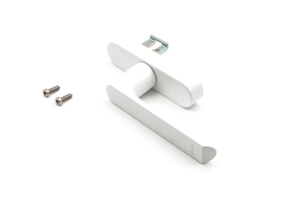 SchüCo Fenstergriff Drehgetriebe Alu Ral 9016 Weiß 269512 (Nachfolger Von 214788-image