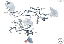 Genuine Mercedes-Benz A0008359203 Electric PTC Heater High Voltage W223 R232
