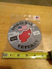 Afghan War Veteran Car Refrigerator 5 inch Magnet USA Made UV Protected