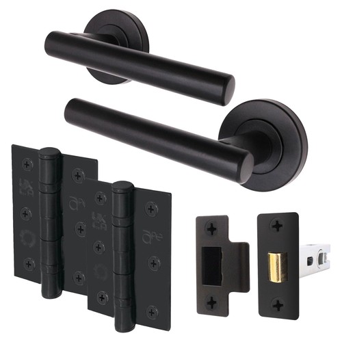 Black Internal Door Handle Sets T-Bar - Bathroom Lock, Latch & Lock Packs - Picture 13 of 57