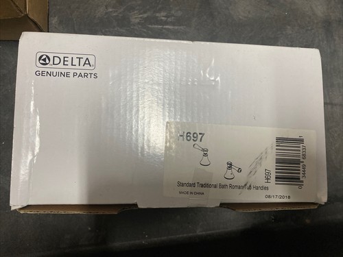Delta H697 Standard Traditional Bath Roman Tub Handles Chrome - 第 1/2 張圖片
