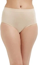 Wacoal 258058 Women's B-Smooth Brief Panty Underwear Sand Size X-Large