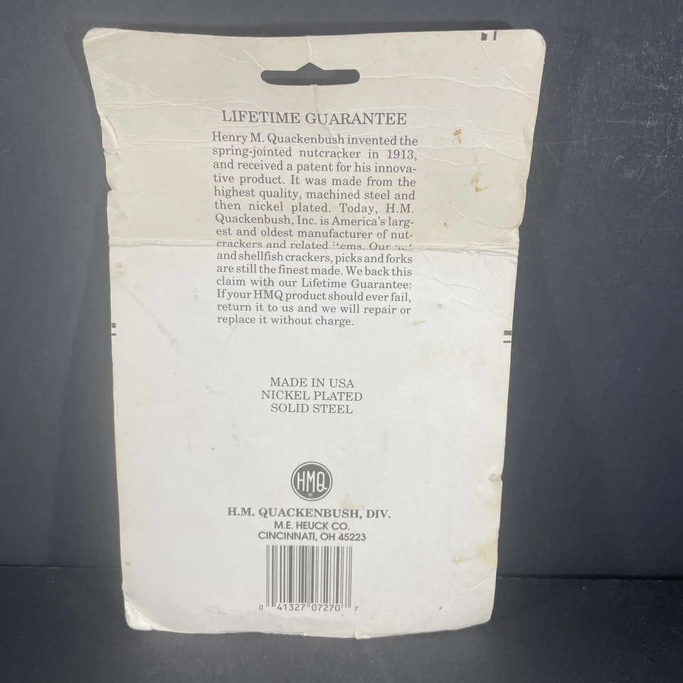 HMQ Quackenbush Vintage Nutcracker Nut Pick Set New Old Stock 5 Piece Steel USA - Image 4 of 4