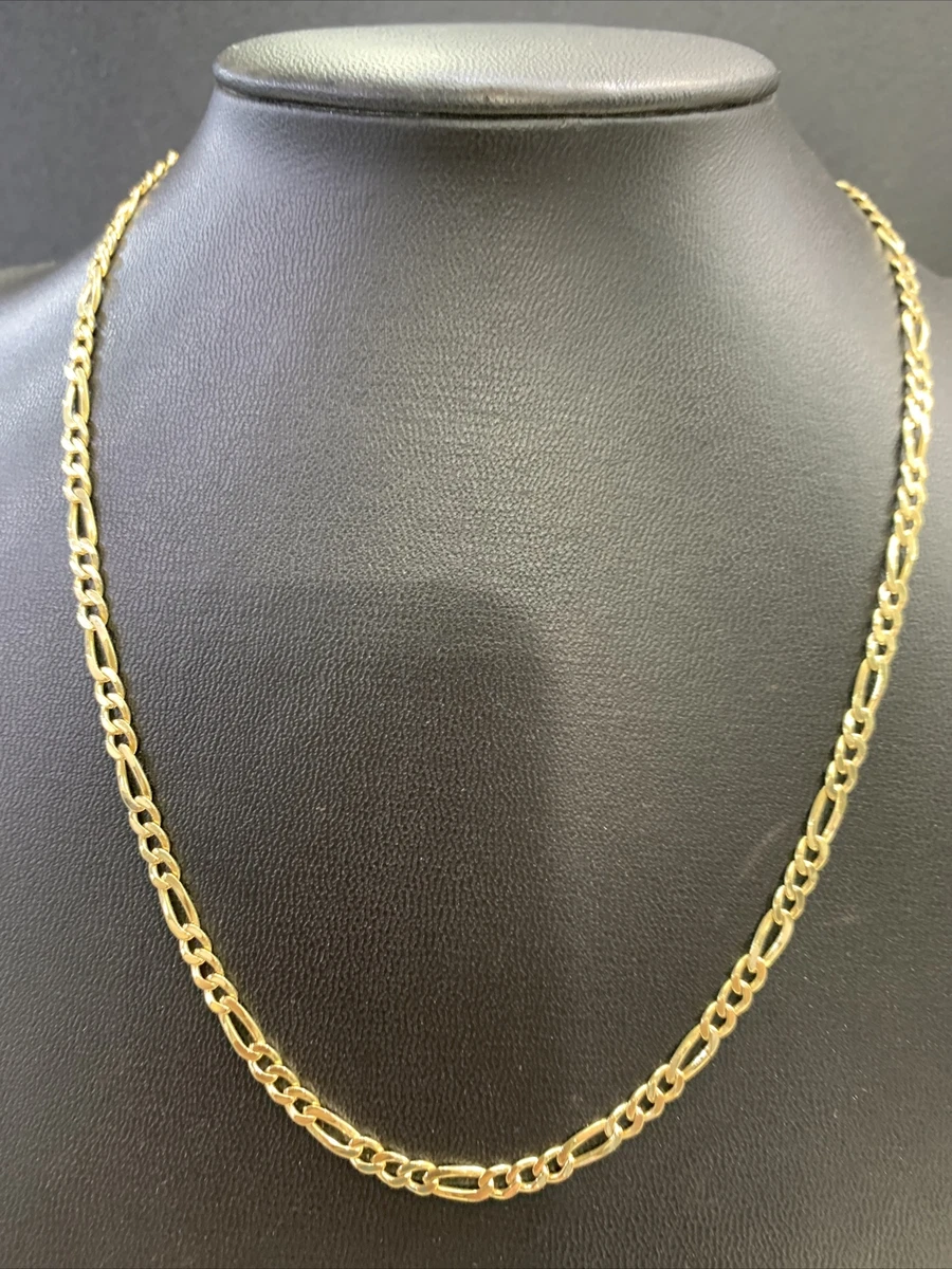 Figaro link chain necklace sale