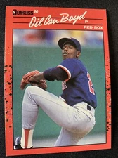 1990 Donruss Baseball Card 633 Dennis Oil Can Boyd Boston Red Sox NmMt Free Ship