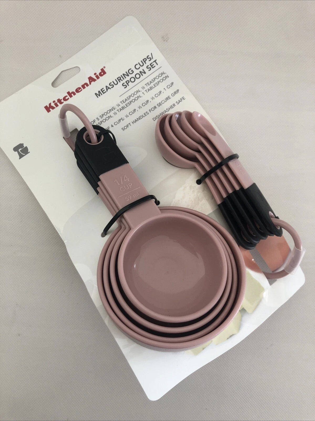 New KitchenAid Set of 9 Measuring Cups and Spoons Dried Rose Pink HDRA
Opens in a new window or tab