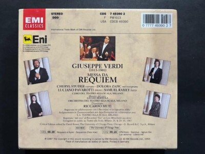 Verdi: Messa da Requiem (CD, Nov-1987, 2 Discs, EMI) New