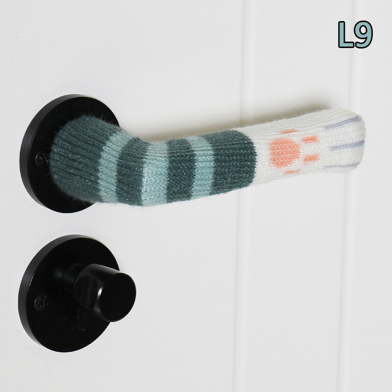 1Pcs NonSlip Wear Cute Cat Paw Door Knob Cover Handle Sleeve Baby