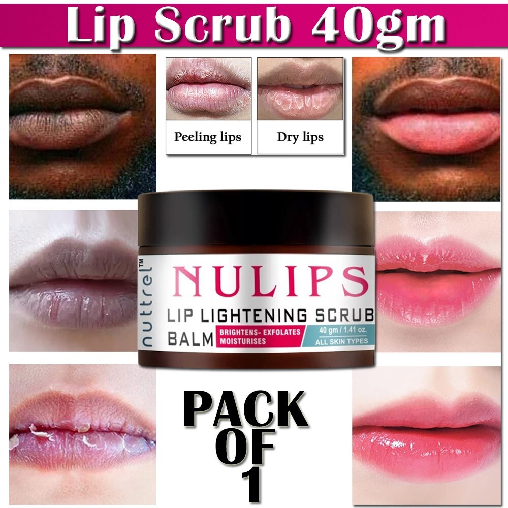 Lip Balm Scrub For Lightening, Brightening & Dark Lips 40g