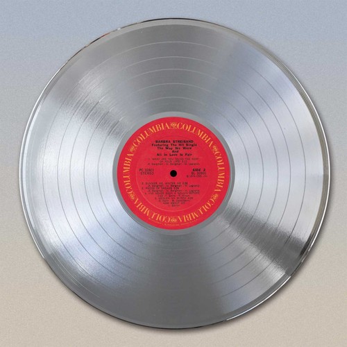 Arte mural disco LP dorado de Barbra Streisand ""The Way We Were - Imagen 2 de 6