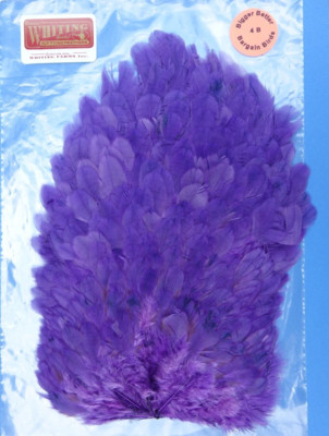 Whiting 4 B´s HEN Saddle PURPLE Softhackle Salmon Streamer Intruder MeFo