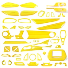 Yellow Car Inner Panel Decorative Cover Trim Bezel Full Kit For Chevy Camaro 17+