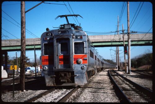 Original Rail Slide - CSS Chicago South Shore 43+ Michigan City IN 10-24-1998 - Afbeelding 1 van 1