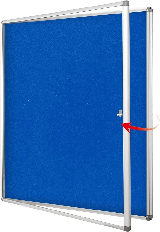 Swansea Pins Bulletin Board Enclosed Lockable Noticeboard Glass Display Case ... - Image 2 of 4