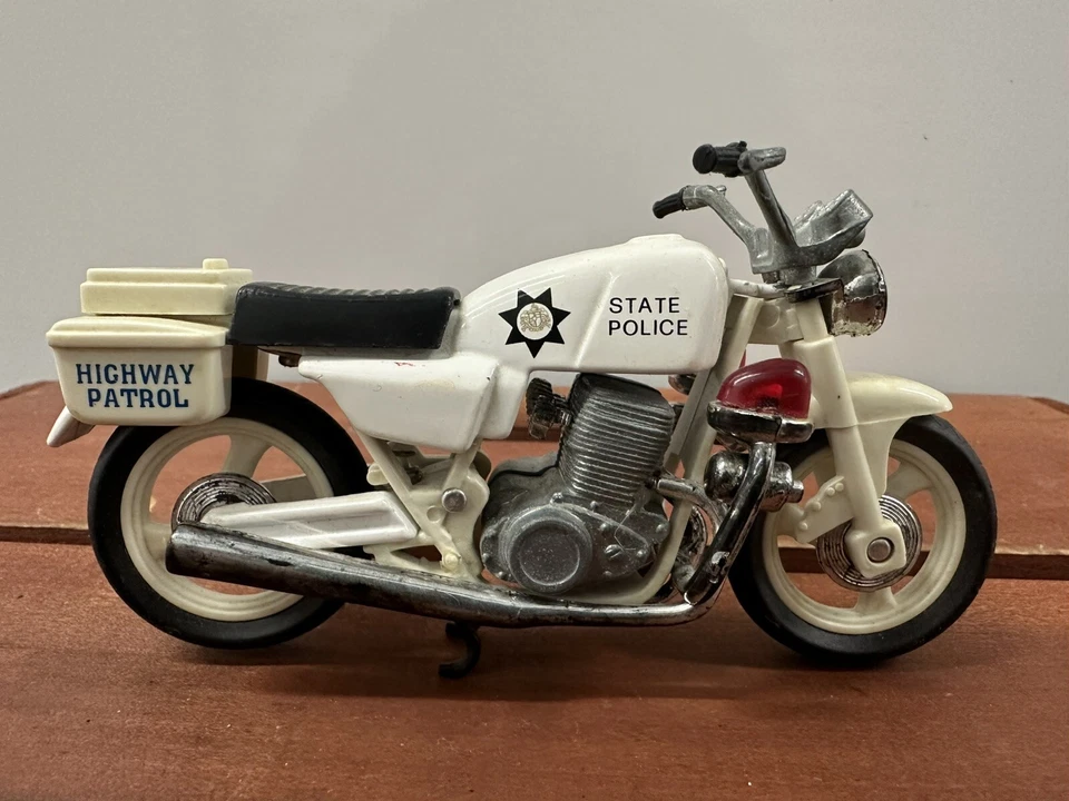 Road Champs State Police Highway Patrol 1993 motocicleta fundida a presión Foto 2 de 4