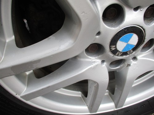 BMW X5 E53 7.5JX17 LA V SPEICHE 130 SINGLE ALUFELGE + REIFEN ORIGINAL BRUCH CN3 - Bild 3 von 4