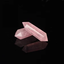 Natural Pink Rose Quartz Crystal Point Wand Mineral Chakra Obelisk Stone 50-60mm