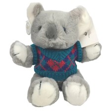 Russ Caress Soft Pets Koala Bear With Tags Vintage Ugly Sweater