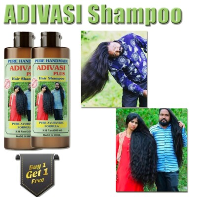 Adivasi Original Herbal Shampoo Growth And Hair Fall Control Shampoo 100 Ml