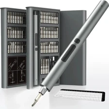 75 in 1 Electric Screwdriver Set Wireless LED Light Magnetic Screwdriver Bits Mu