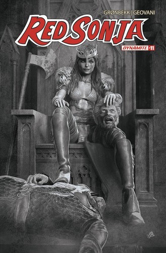 RED SONJA 2023 #11 CVR O 1:10 FOC INCV BARENDS B&W - 第 1/2 張圖片