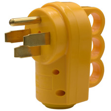NEMA 14-50P 50 Amp RV Plug, 125/250V Heavy Duty Replacement Male Plug with Ergon