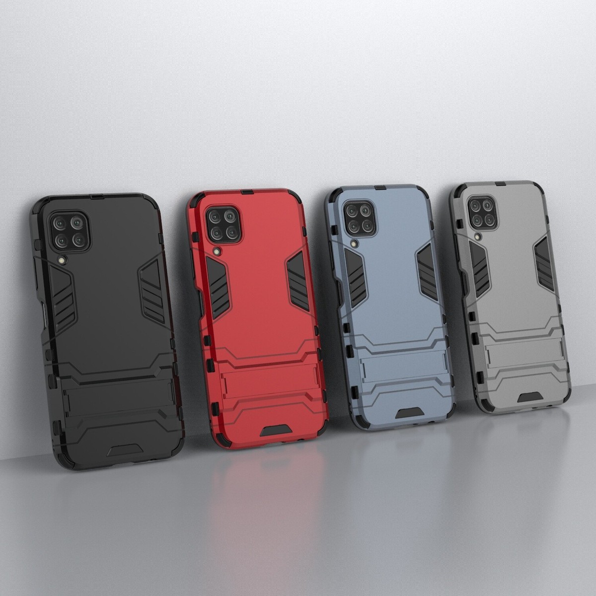 Funda Huawei P40 Lite Con Soporte Carcasa Antigolpes Resistente + Protector