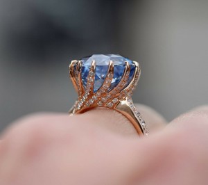 2-5CT-Round-Cut-Tanzanite-14K-Rose-Gold-Over-Engagement-Wedding-Vintage-Ring