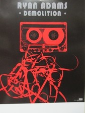 RYAN ADAMS 2001 demolition promotional poster NEW old stock Flawless condition