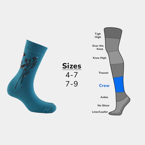 Cosyfeel® Women Socks Super Soft Cotton Thick Breathable 4-Pack Crew Socks - Picture 11 of 58