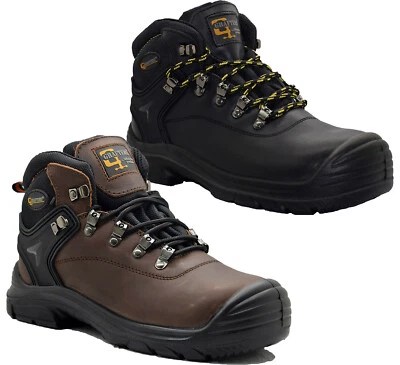 Grafters Waterproof Safety Boots Super Wide Steel Toe Cap Ankle Work Boots Shoes