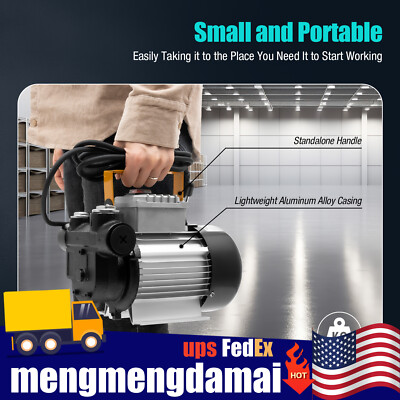 #ad 550W Commercial Electric Oil Pump Motor Self Priming Transfer Pump 16GPM # 110V $101.41