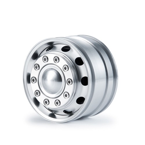 CNC Aluminum Front/ Rear Wheel Rim Hub for 1:14 RC Car Tamiya Tractor Truck - Picture 2 of 22