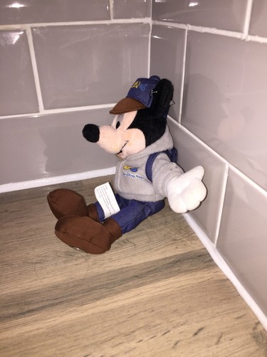 Walt Disney World Plush Mickey Mouse 2003 Bean Bag Backpack 8'' with Tags - Picture 5 of 11