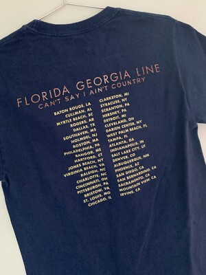 T-shirt De Concert Florida Georgia Line 'Can't Say I Ain't Country' 2019 - Taille S - Occasion