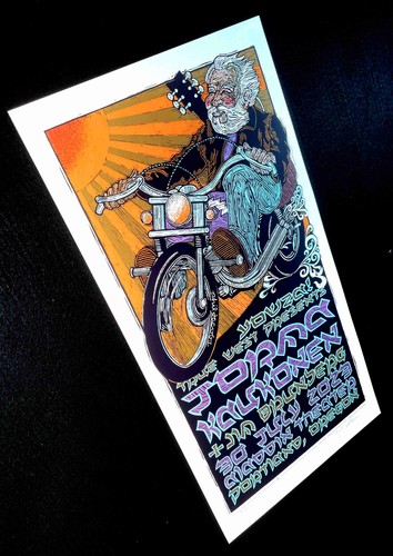 Jorma Kaukonen Poster Jefferson Flugzeug original signiert Siebdruck Gary Houston - Bild 2 von 7