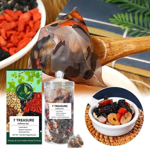 Ginseng 7 Treasure Wellness Tea for Kidney and Liver Health Tea 20Sachet-h o t - Picture 7 of 8