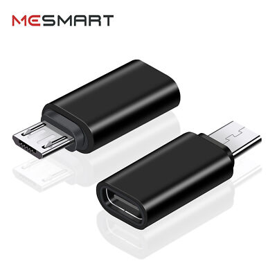 2 Pack USB 3.1 Type C Female to Micro USB Male Adapter Connector Converter USB-C