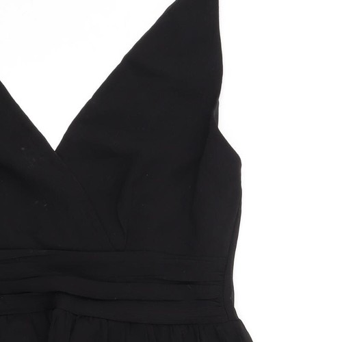 VERO MODA Womens Black Polyester Blend Fit & Flare Size XS V-Neck - Picture 8 of 10