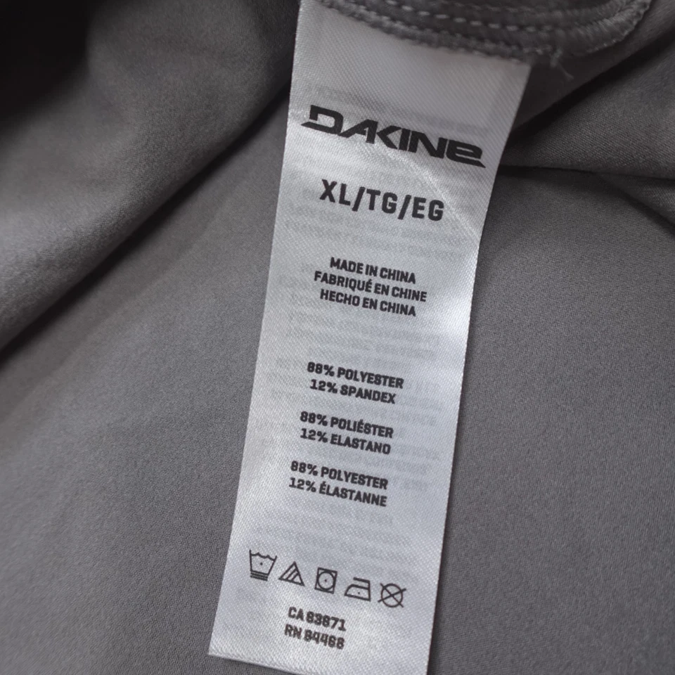 Толстовка с капюшоном DaKine грудь логотип стали серый легкий эластичной мужской размер XL - Изображение 4 из 4