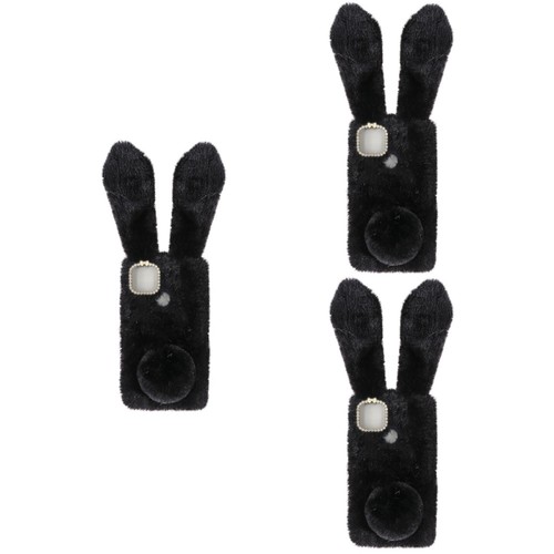 3 Pieces Weiche Mobiltelefonhülle Flauschige Häschen-Telefonhülle Bunny - Picture 2 of 12