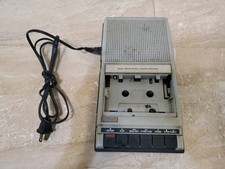 Vintage Cassette Player Tape Recorder Sears Solid State Portable Battery Corded