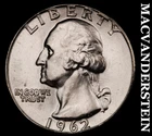 1962 Washington Quarter- Silver Choice Gem Brilliant Uncirculated Luster #i3731