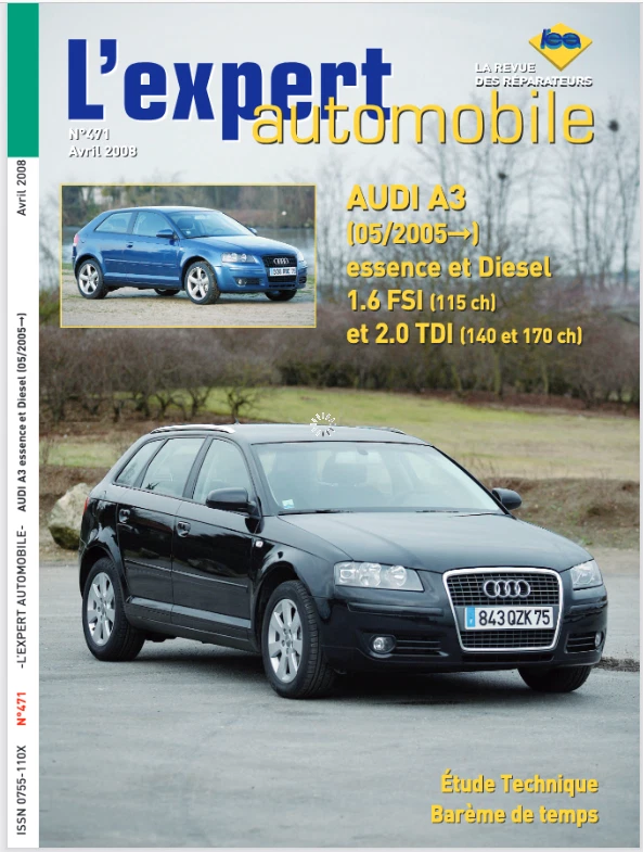Manuel Atelier Audi A3 2 Phase 2 2005-2012 RTA Français - CD PDF - Envoi 24H! - Photo 2/4